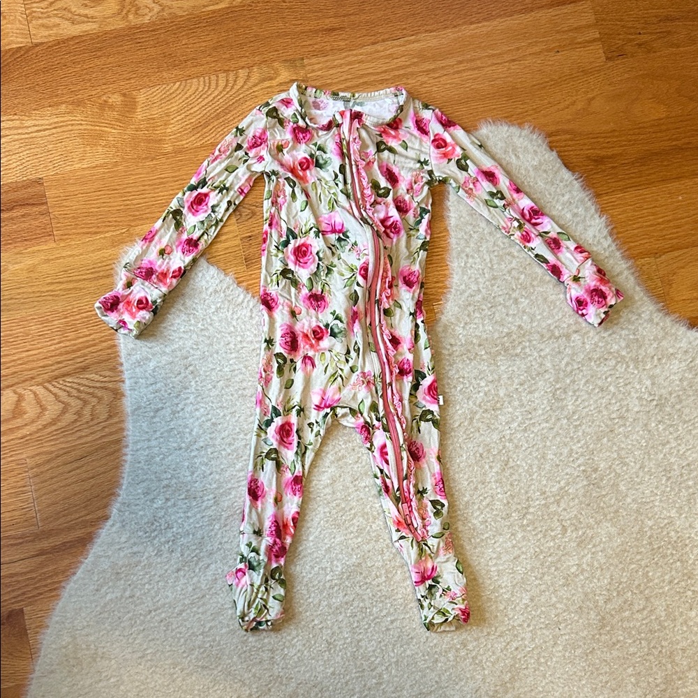 Laree + Co. Floral Kids One Piece Sz. 12-18 Months
